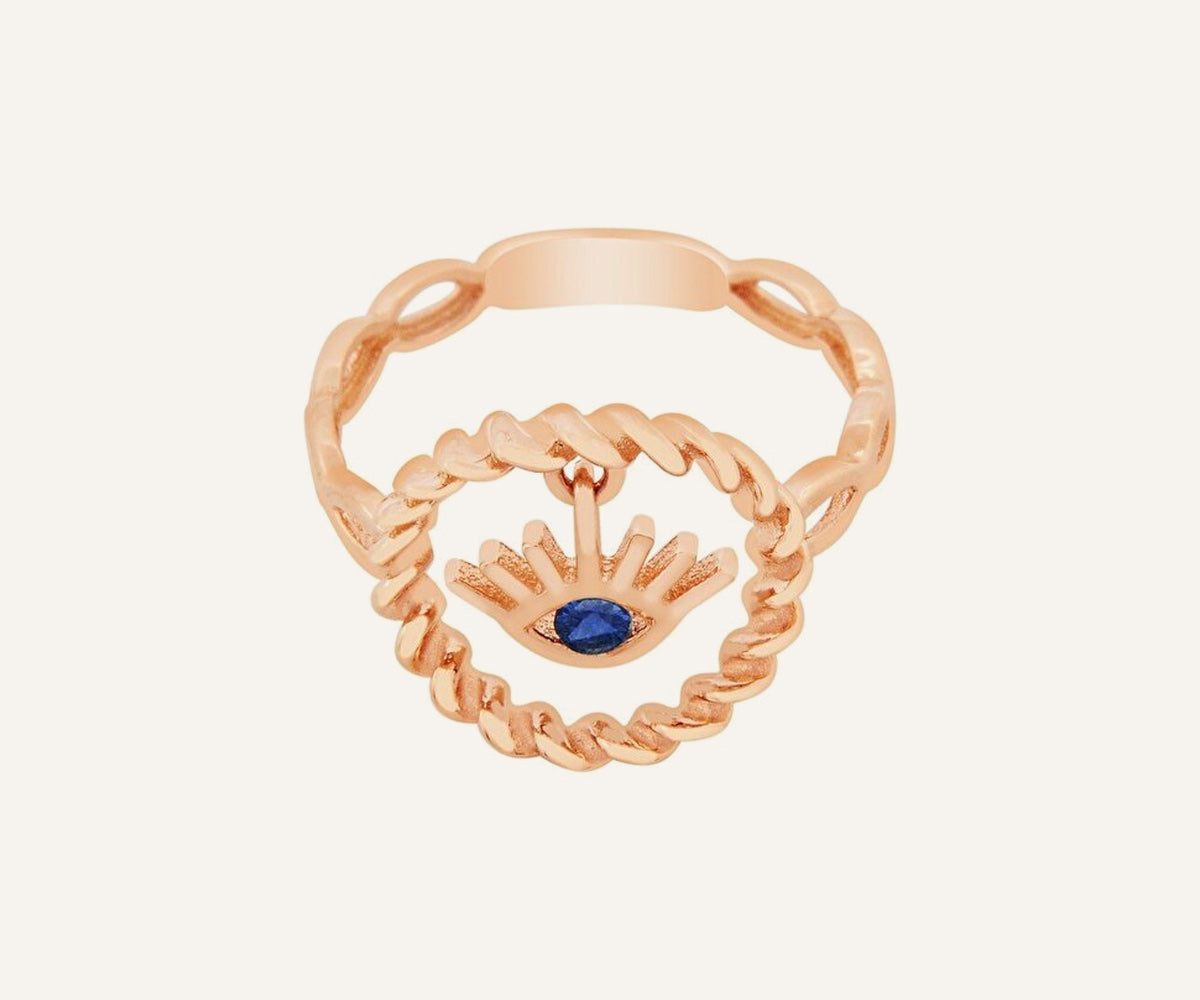 Gold Mini Zirconia Ring