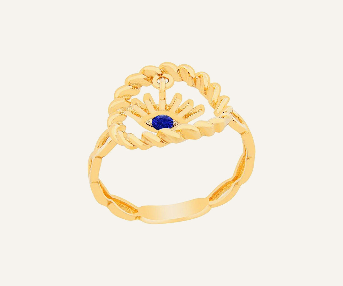 Gold Mini Zirconia Ring