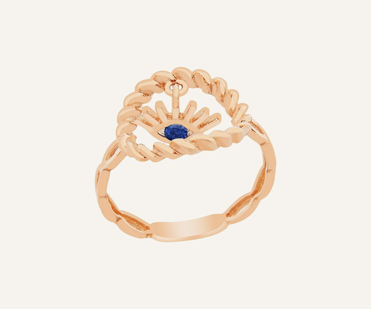 Gold Mini Zirconia Ring