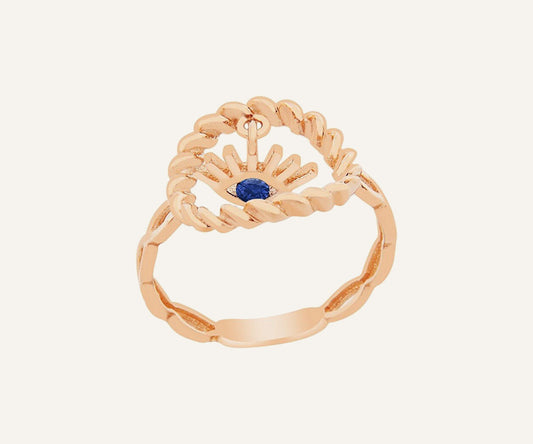 Gold Mini Alidia Cubic Zirconia Ring